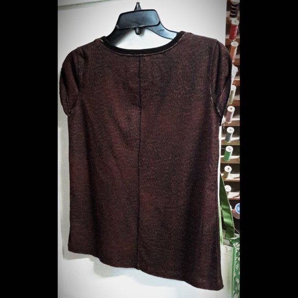 ⁕ We The Free ⁕  Free People  ⁕ Cheetah Print Clare Tee ⁕ NWOT Size S - Picture 2 of 7